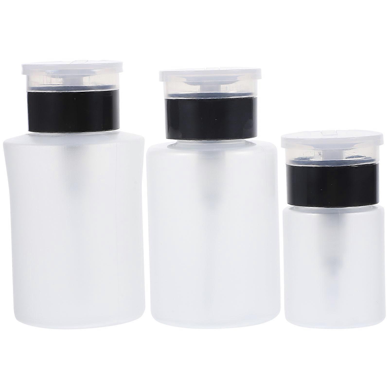 Nail Polish Remover Pump Empty Bottles for Refillable Use 9Pcs Set