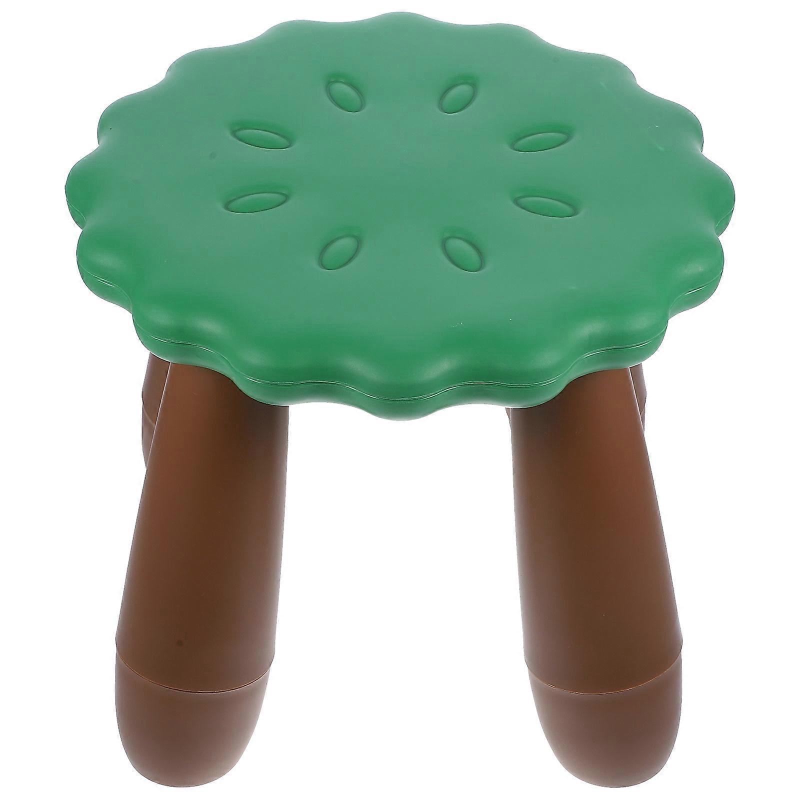 Non-Slip Kids Step Stool Plastic Stool for Home Use Green