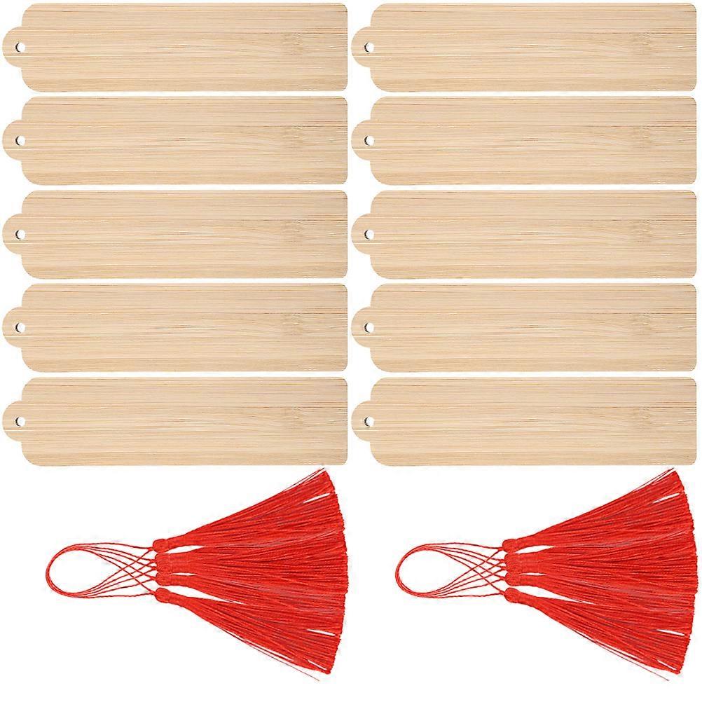 Blank Bookmarks for DIY Crafting 20Sets of Wooden Hanging Tags