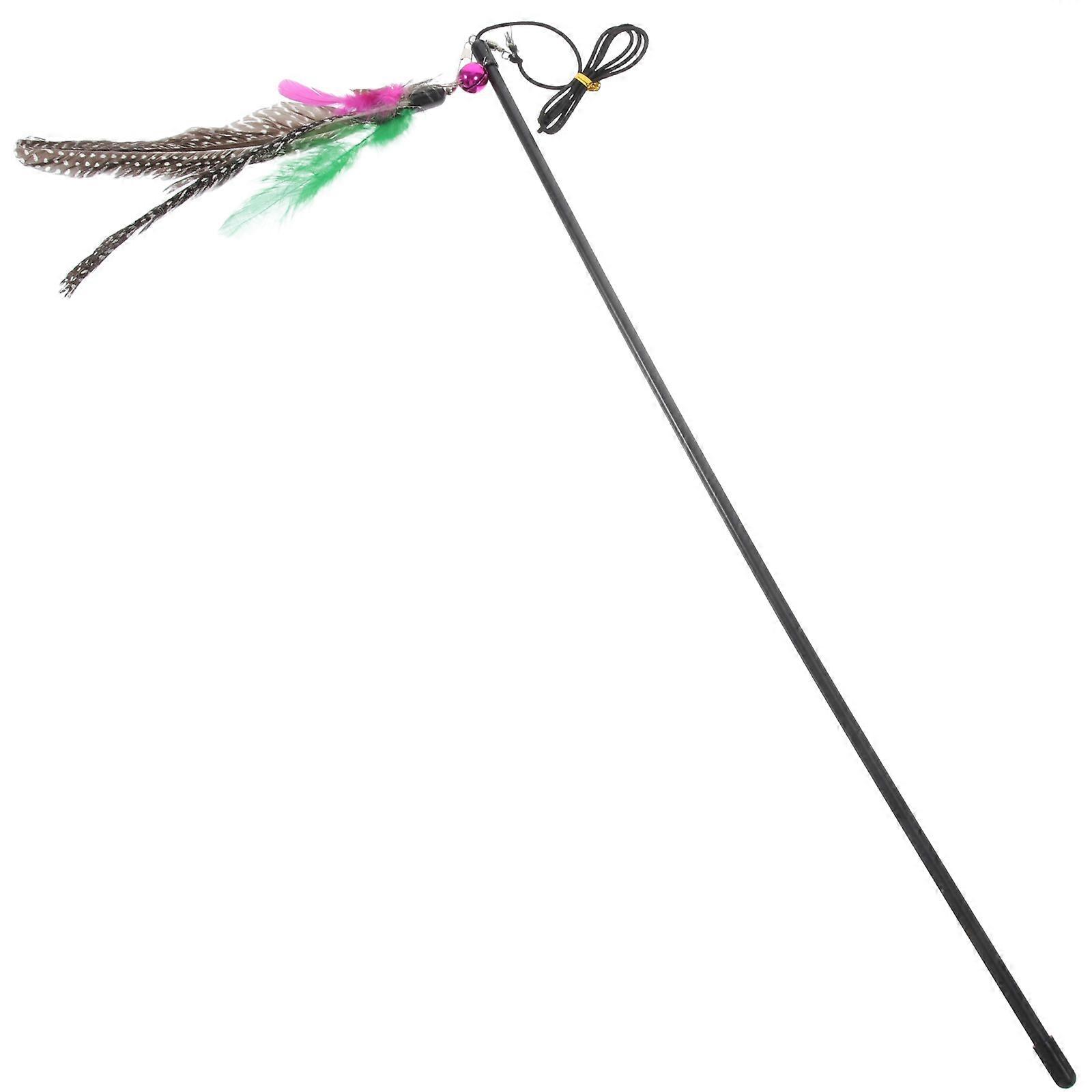 Cat Dangler Rod Kitten Teaser with and Bell Interactive Toy