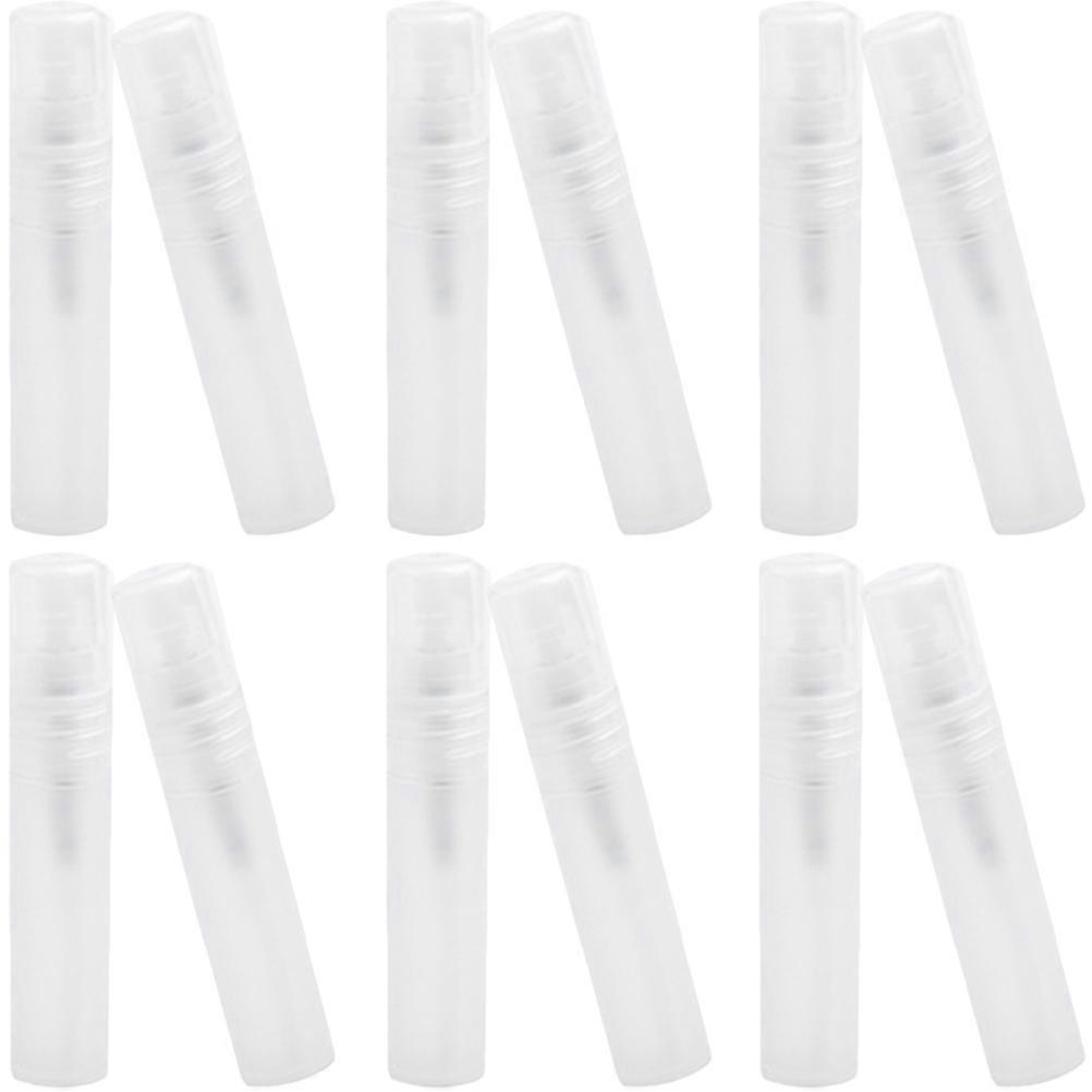 Mini Spray Bottles Clear Perfume Bottles for Travel Use 24Pcs White Set