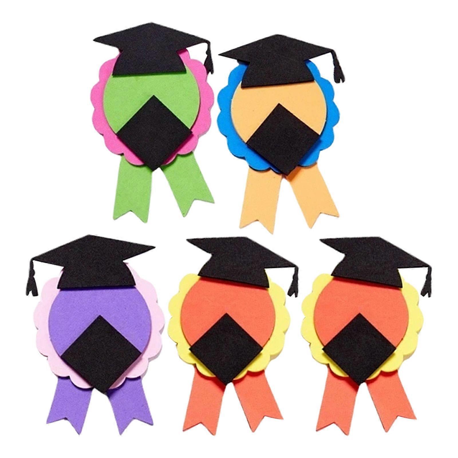 Kids Craft DIY Medal Decorations 10 Sets Assorted Color Indoor Activity Fun Hands-On Assembly