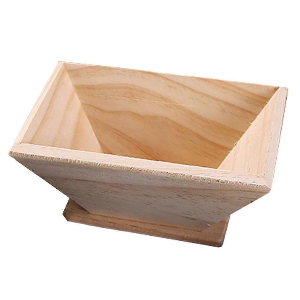 Wood Kitchen Mold Quadrangular for Rice Dumpling Making 2Pcs Tool