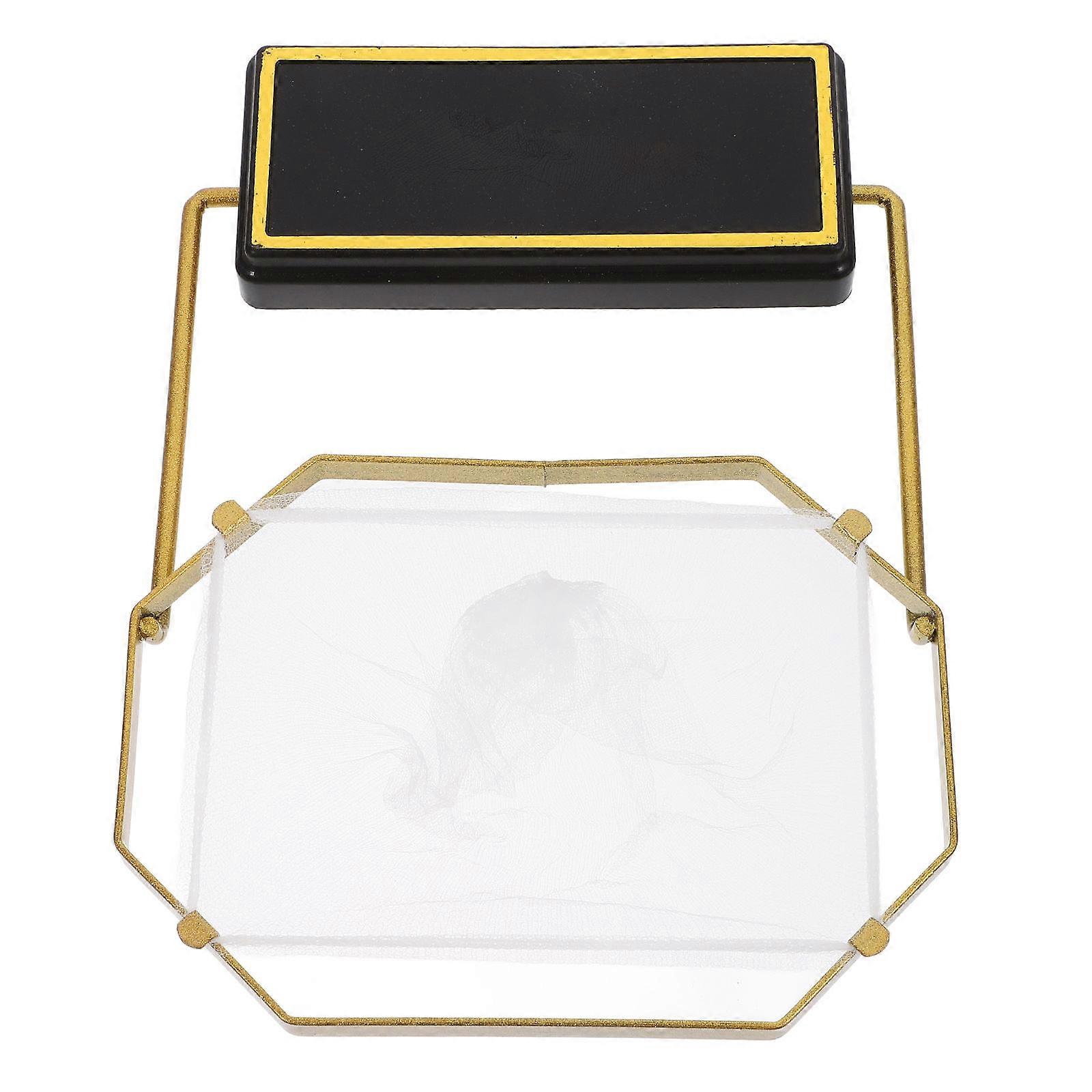 Iron Sink Filter Rack for Kitchen Residue 4Sets Foldable with Mesh Bags