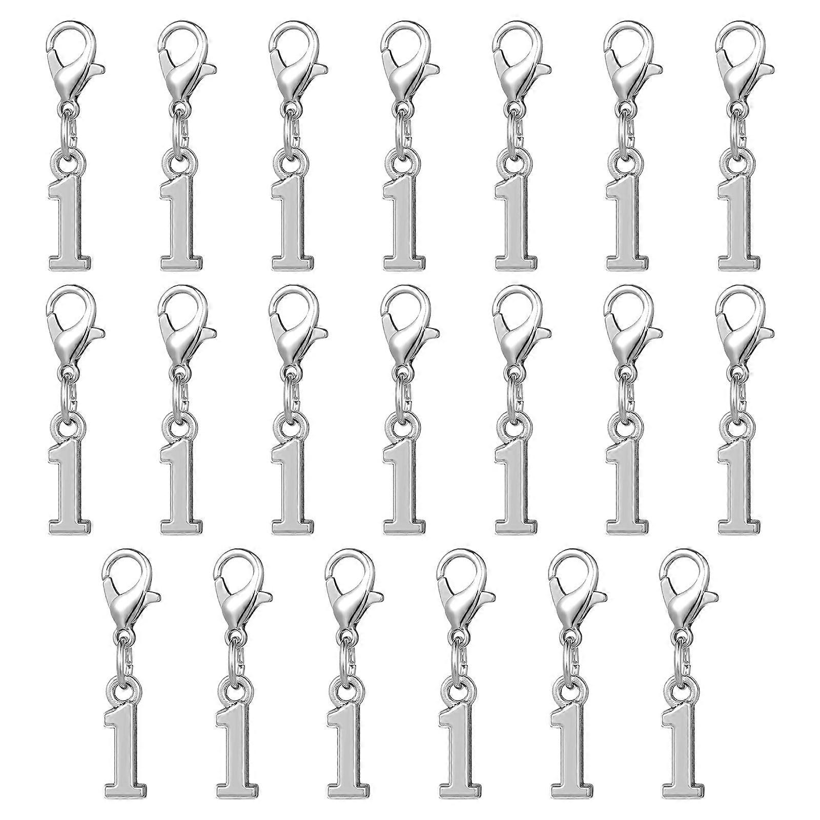 DIY Charm Pendant Set Alloy 1 Shape for Jewelry Making 100Pcs Silver