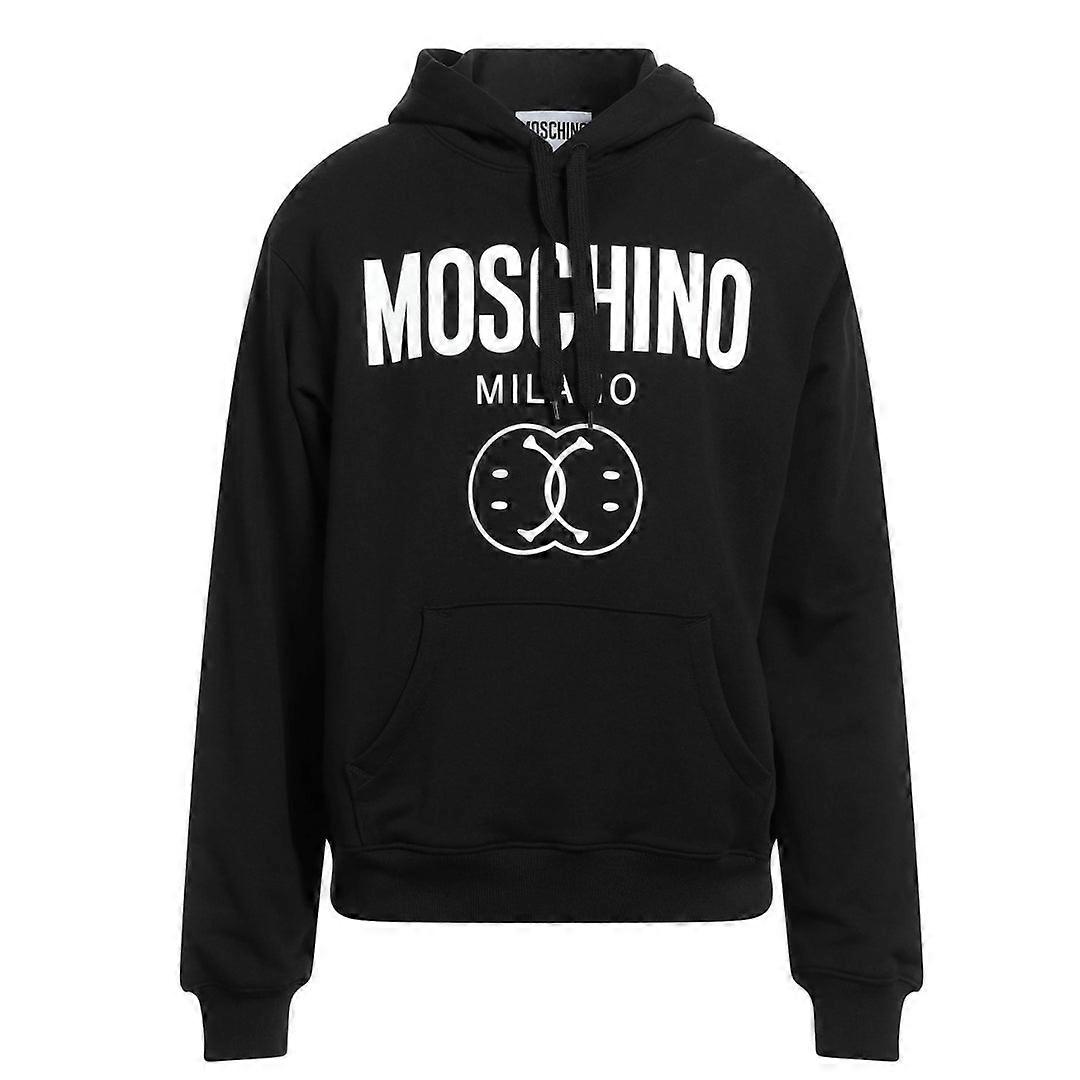 Moschino Double Smiley Black Hoodie