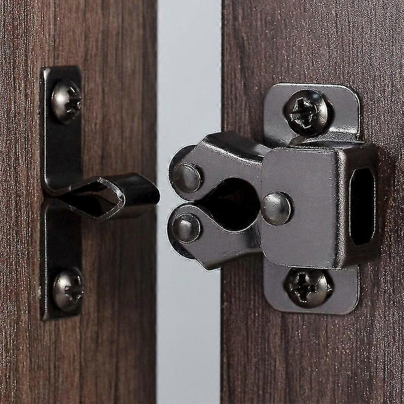 4-Pack Double Roller Cabinet Latch Hardware for Doors