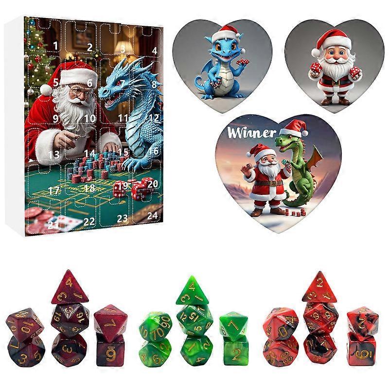 Christmas blind box Christmas advent countdown blind box fun dice ornaments Christmas calendar blind box