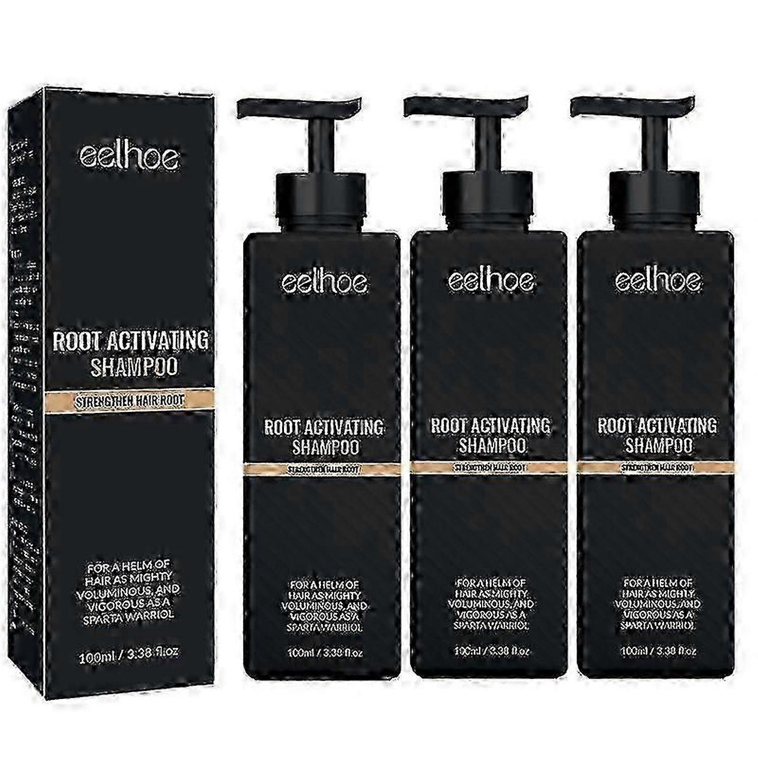 3 peças de shampoo Spartan Root, shampoo Spartan, shampoo Root