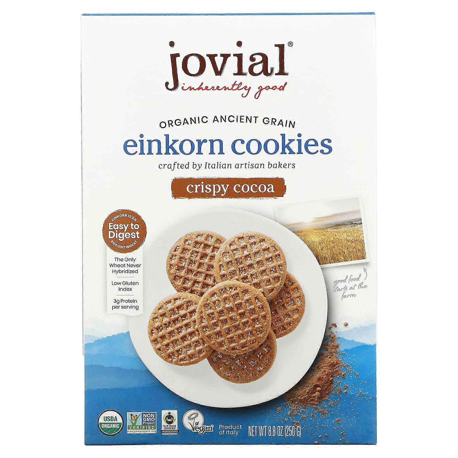 Organic Einkorn Cookies, Crispy Cocoa, 8.8 oz (250 g)