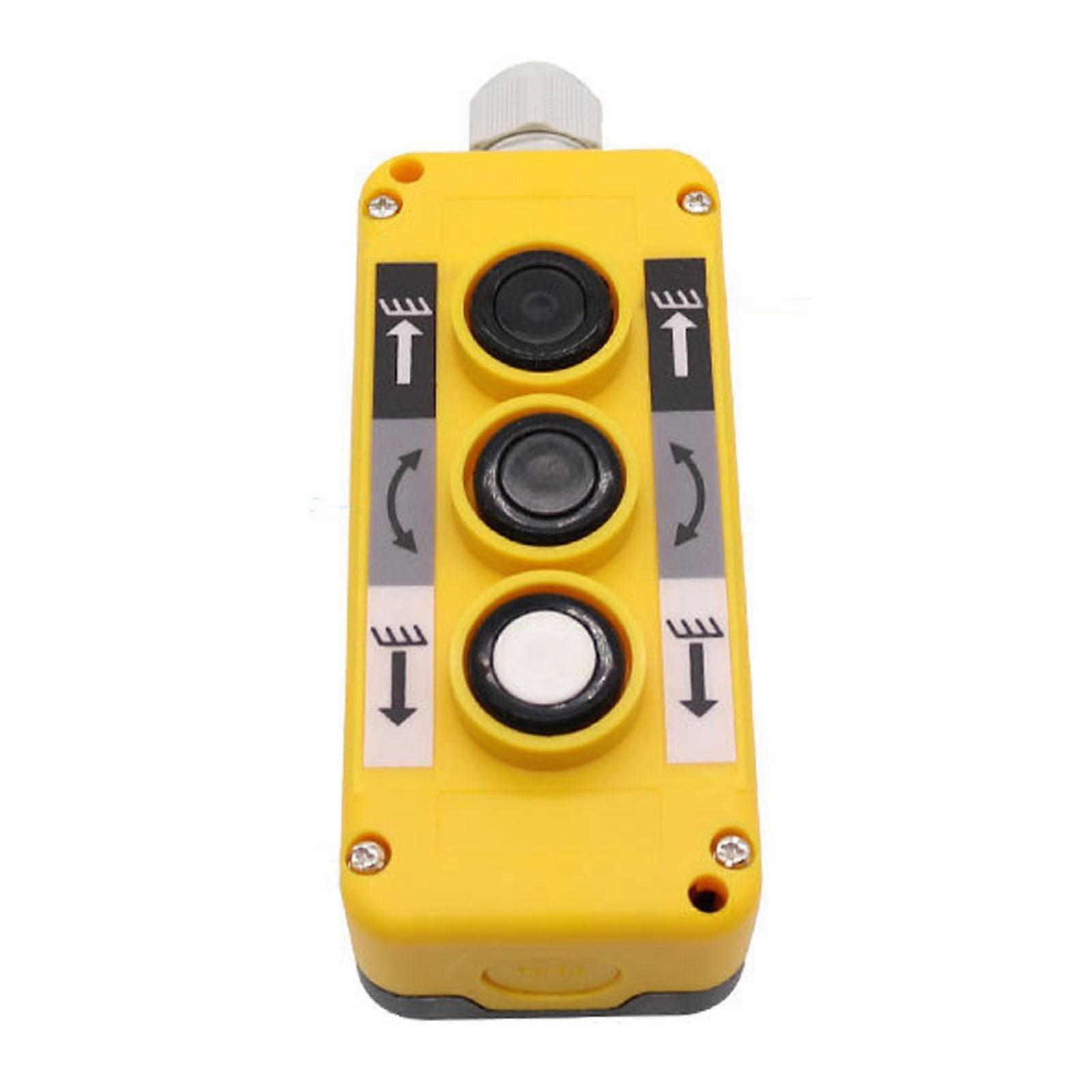 Crane Trailer Hoist Push Button Switch, 3 Button Industrial Remote Control c2