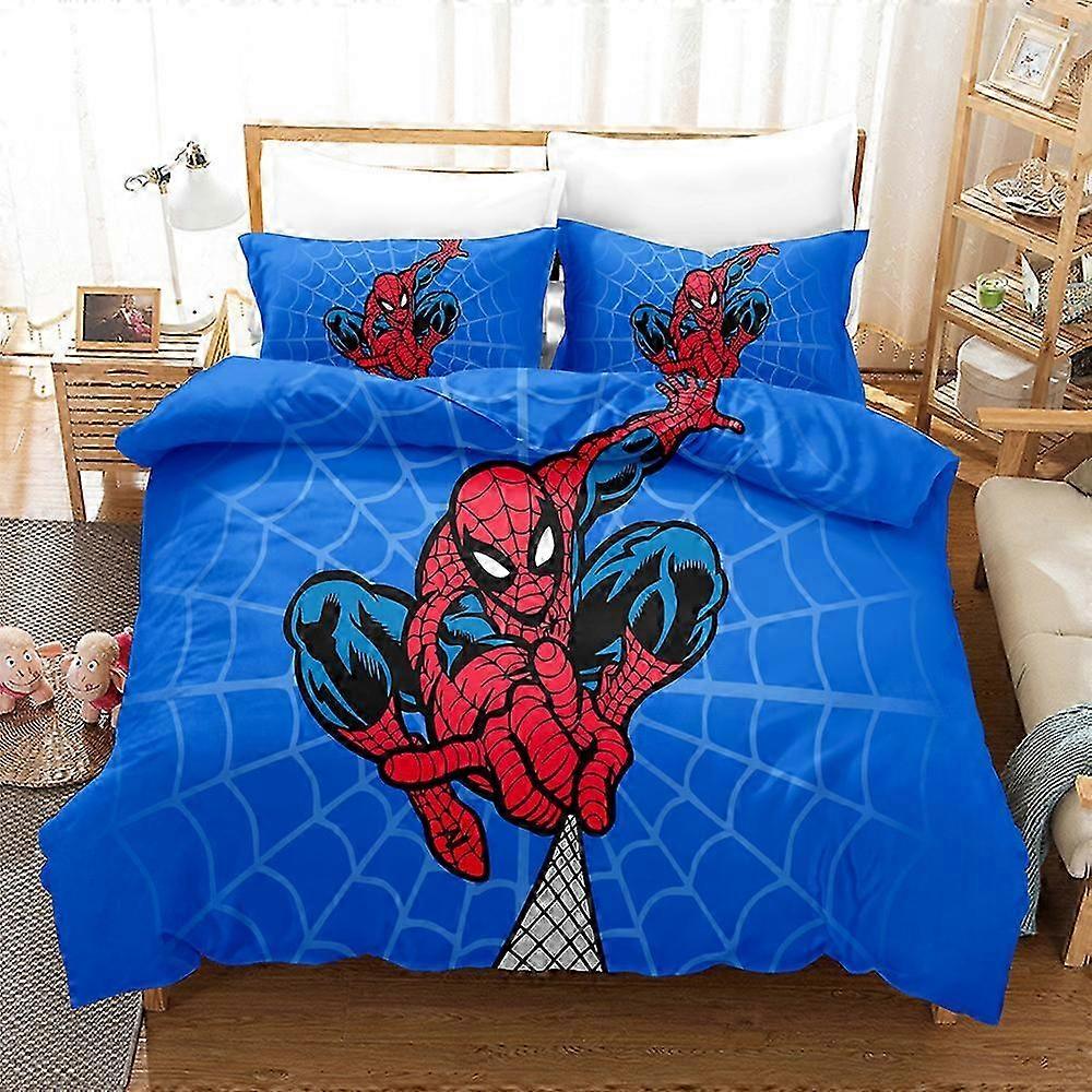 Spider-man 3D Printed Bedding Set Duvet Cover Quilt Cover Pillowcase Kids Gift 25-26