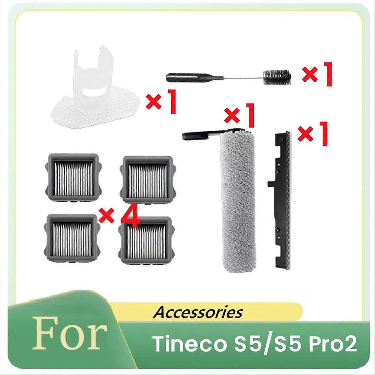 8 Pcs Robot Cleaner Brush Scraper Strip Roller Brush Filter Baffle