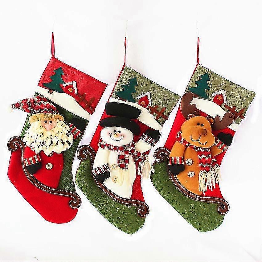 Bas de Noël Grands bas de Noël Décorations