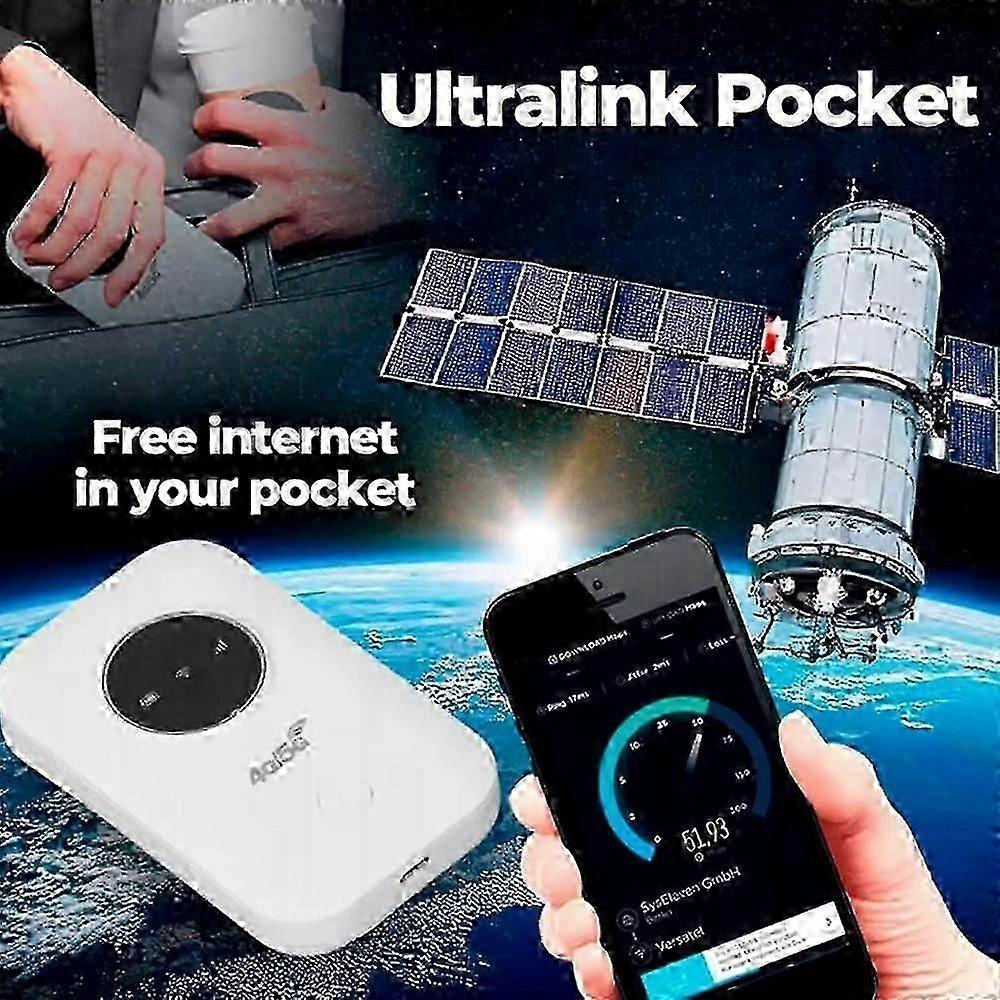 Free Satellite Internet in Your Pocket, Router Unlimited Satellite Internet Portable Satellite Internet WiFi, Ultra Link Freeu