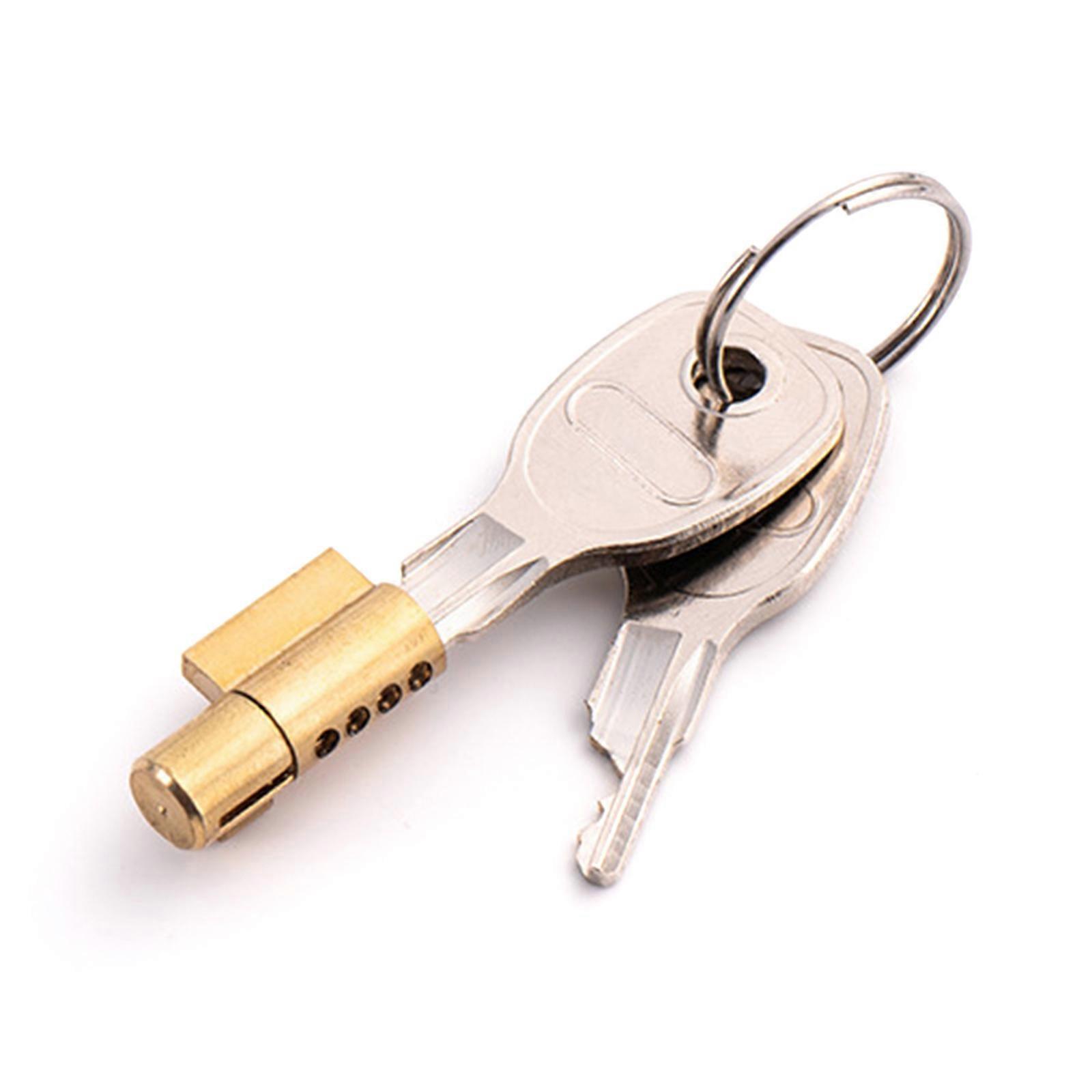 Anti Rust Trailer Coupler Locks with Keys Weatherproof Design Copper Construction Easy Installation For Caravans Trucks Multicolor