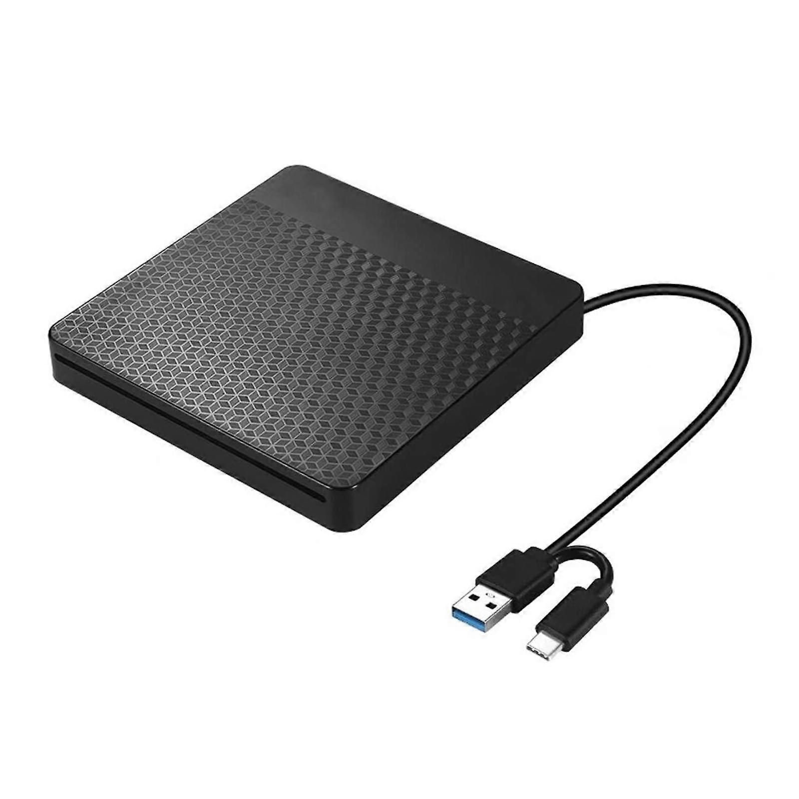 External CD/DVD Drive, USB 3.0 TypeC SlotIn CD/DVD Burner For Laptop And Desktop, Easy To Use Optical ROM Writer