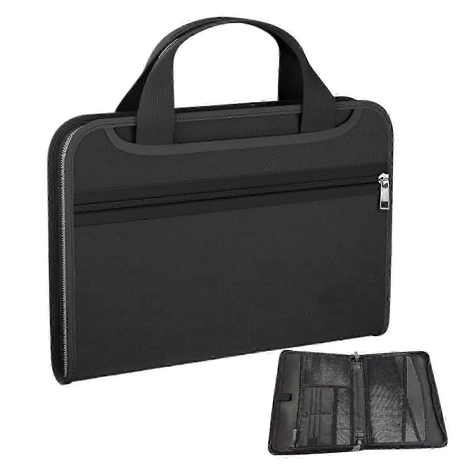 Fireproof Document Organiser, MultiPocket Storage System, WaterResistant Portable Handle Design