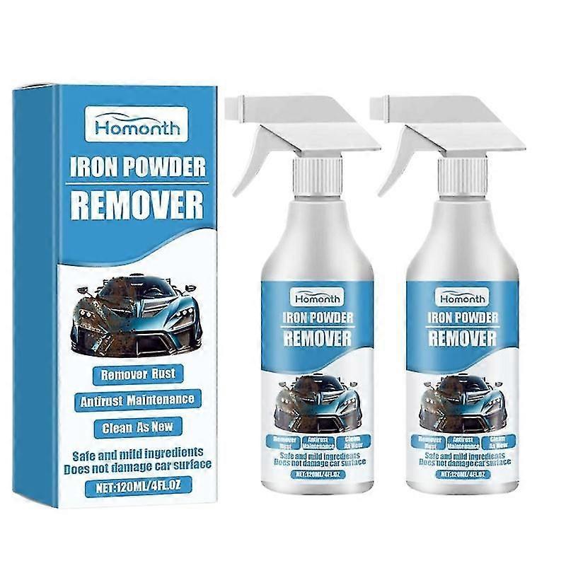 2stk bil rustfjerner spray automatisk overflade vedligeholdelse flydende metal krom maling renere spray jern pulver rengøring rustfjerner