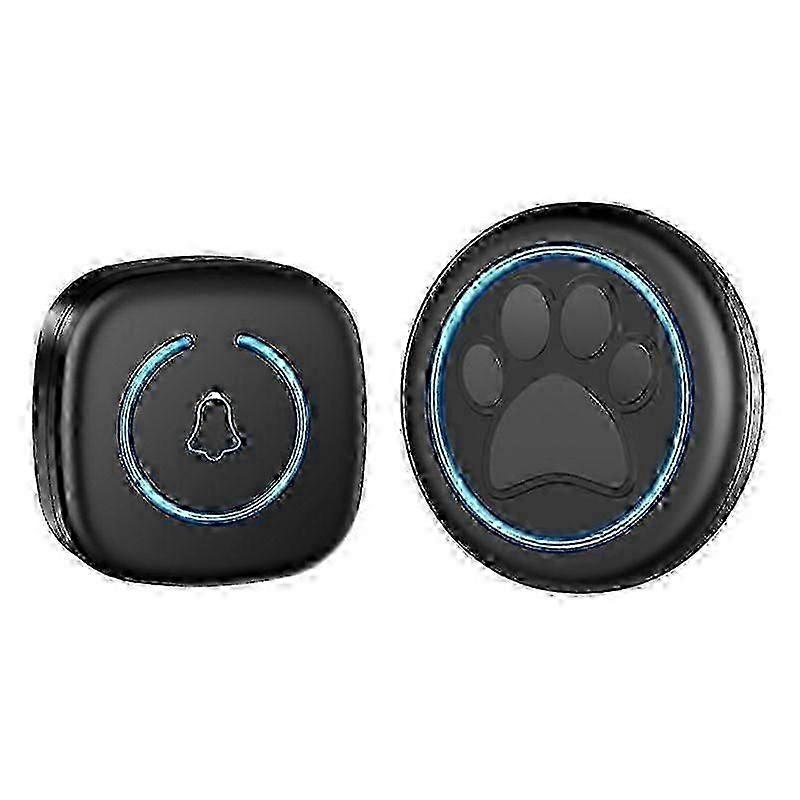 جرس الباب اللاسلكي للقطط 300 متر نطاق 60 أغنية عالية الحجم مقاومة للماء جرس التدريب المنزلي الذكي قابس الولايات المتحدة