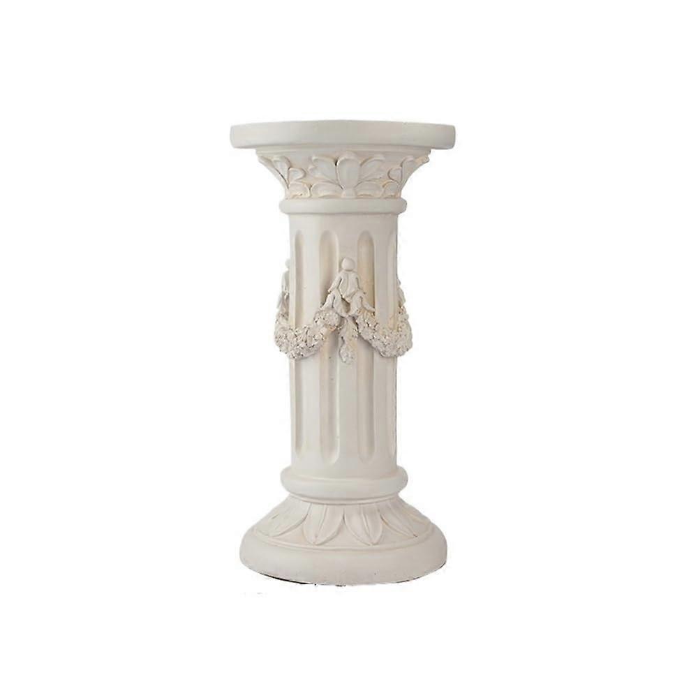 Garden Plinth Magnesium Oxide Roman Column Pedestal For Statues, Vases, And Planters  European Style Display Base