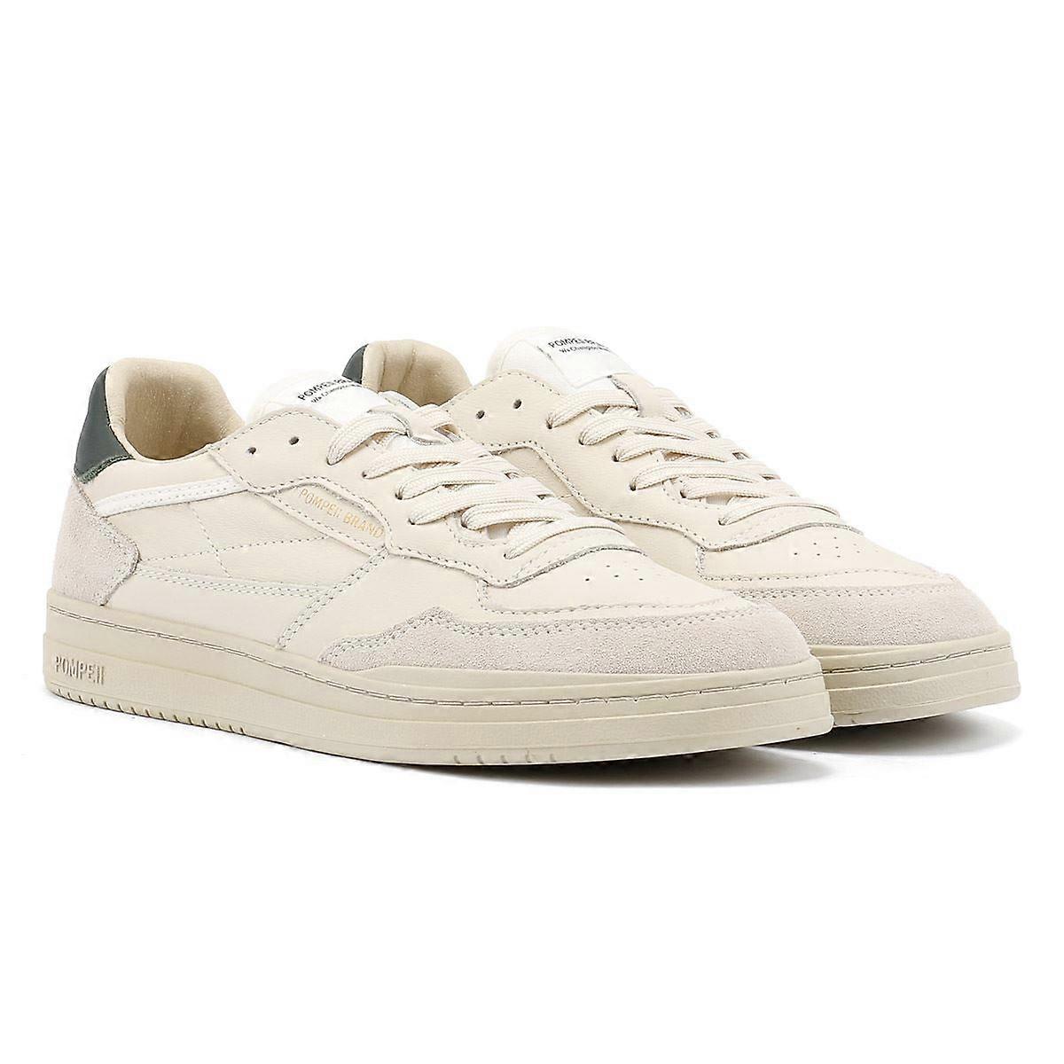 Pompeii Elan Leather Men's Ecru/Jasper Trainers