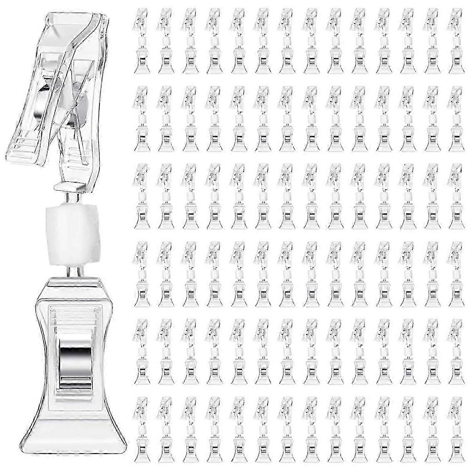 100Pcs Double Sided Sign Clips Sign Display Mini Clip