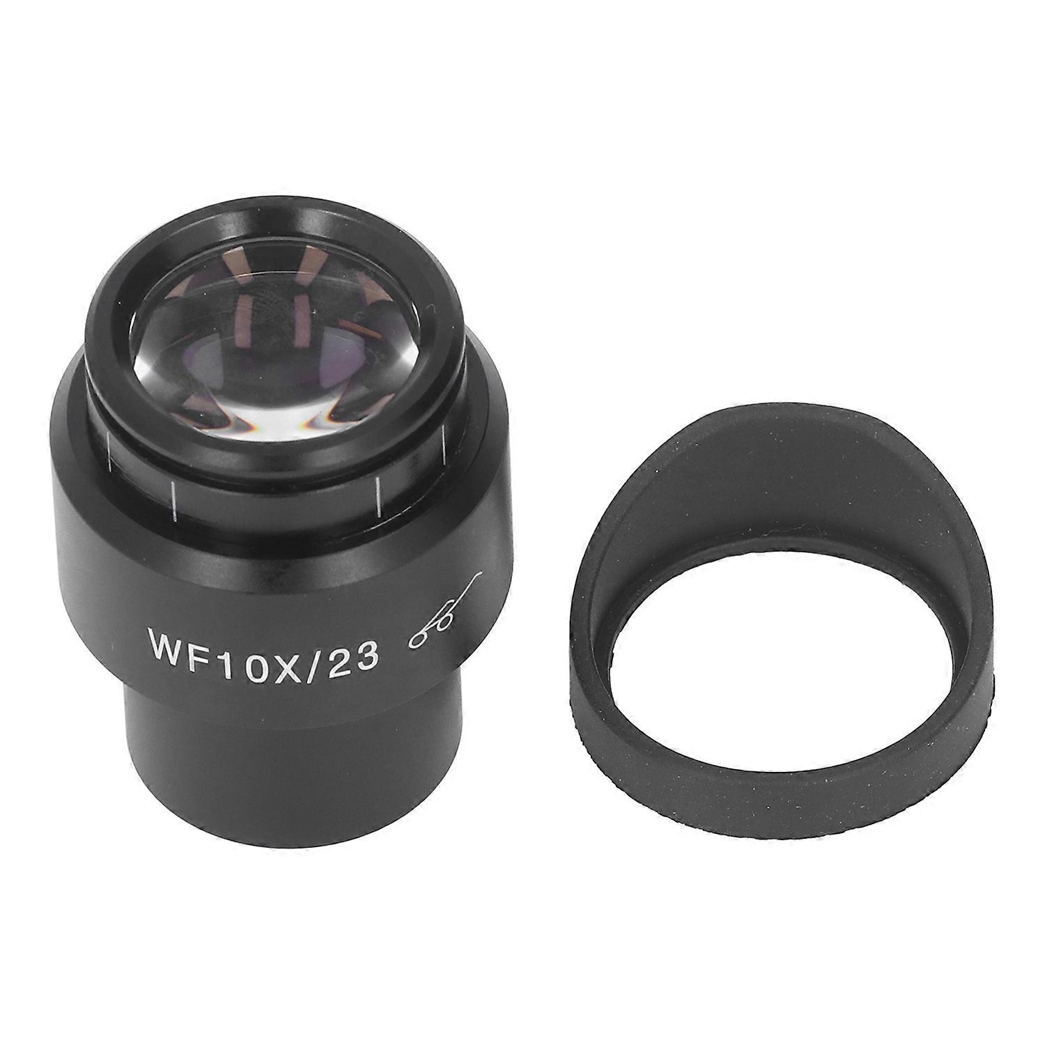30mm Interface Microscope Lens Wide Angle WF10X/23 Diopter Adjustable Eyepiece with Sheath