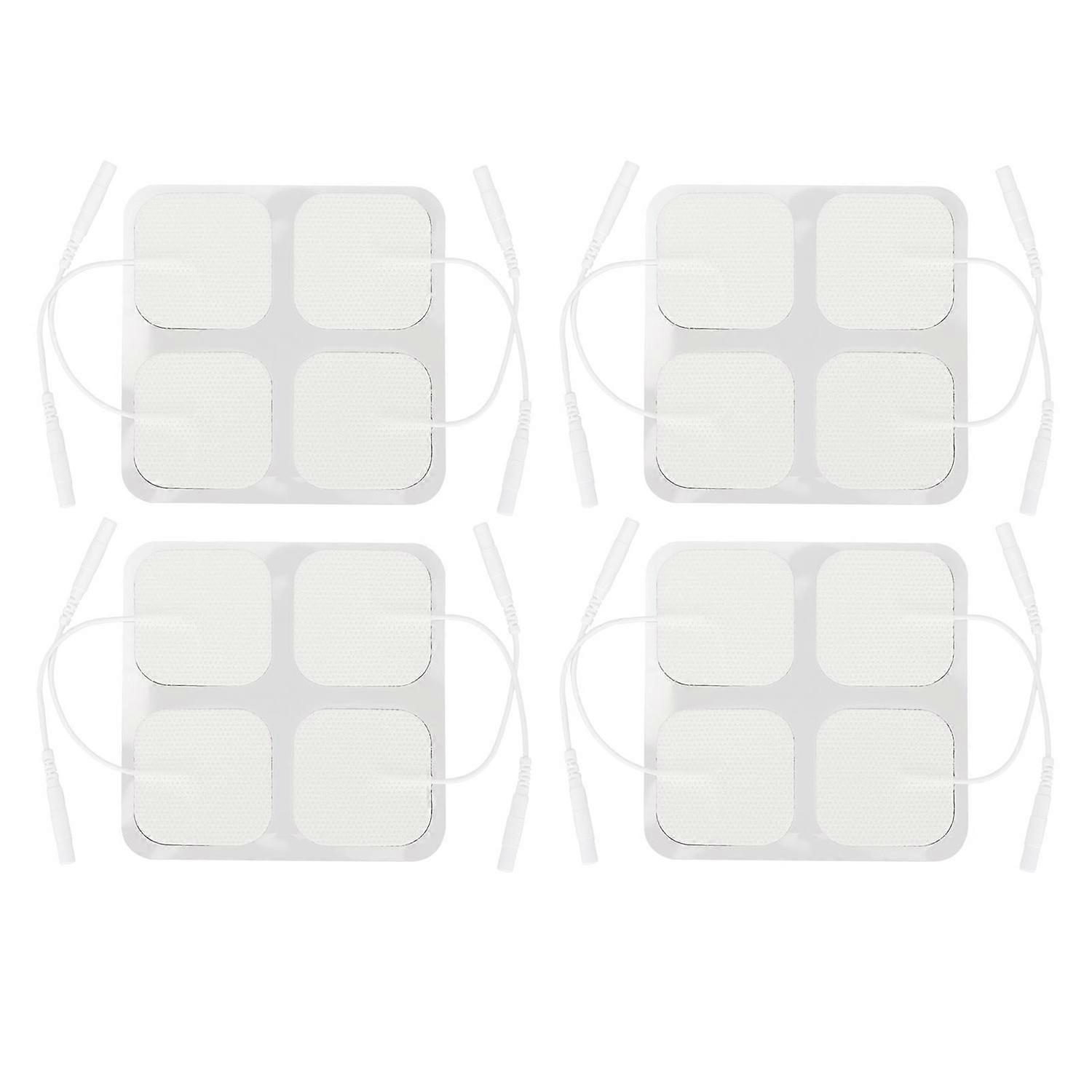 16pcs Electrode Patch Self Adhesive Reusable Replacement Square Electrode Pad for TENS Machine 1.6 I