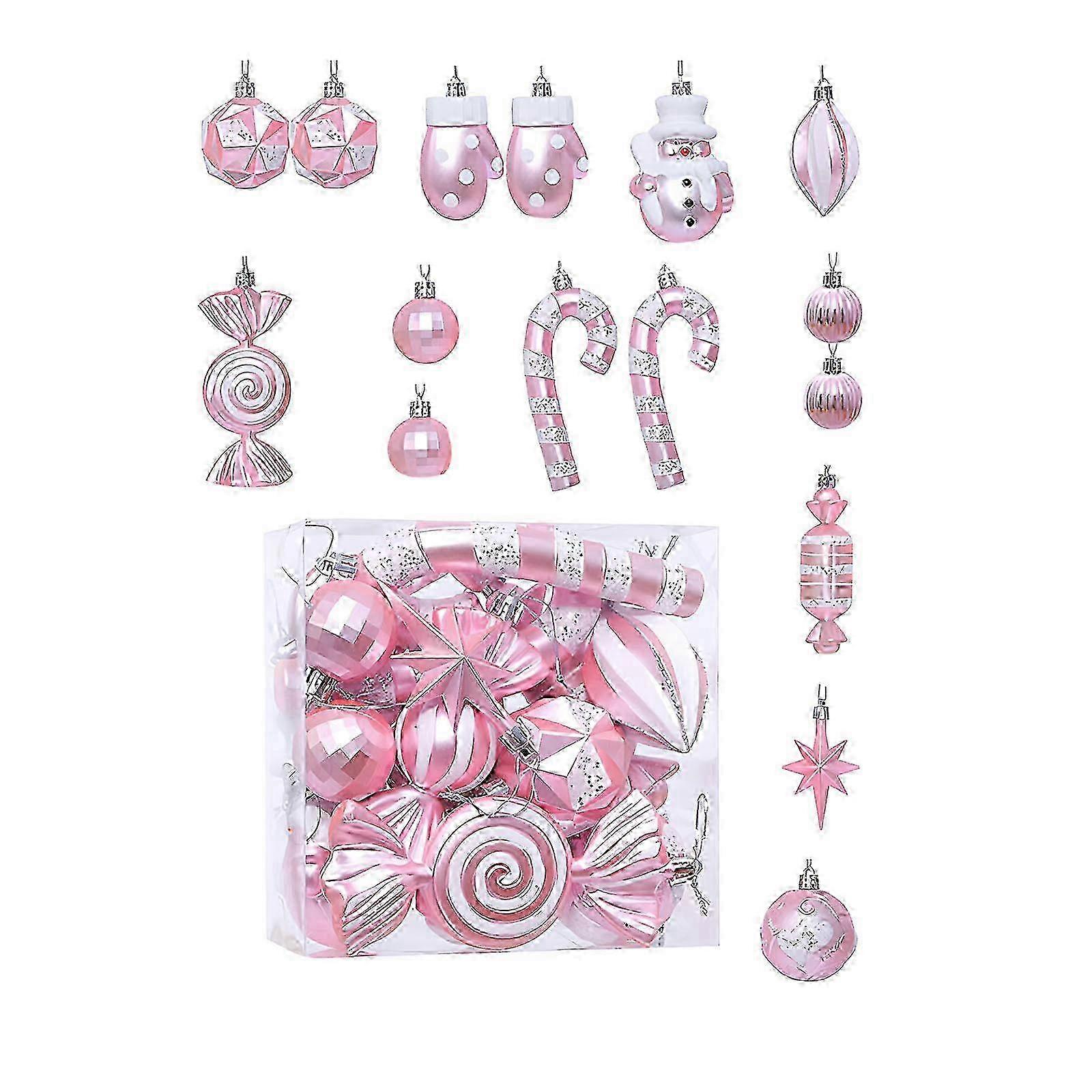 Christmas pendants advent calendar featuring 16 colorful balls for trees