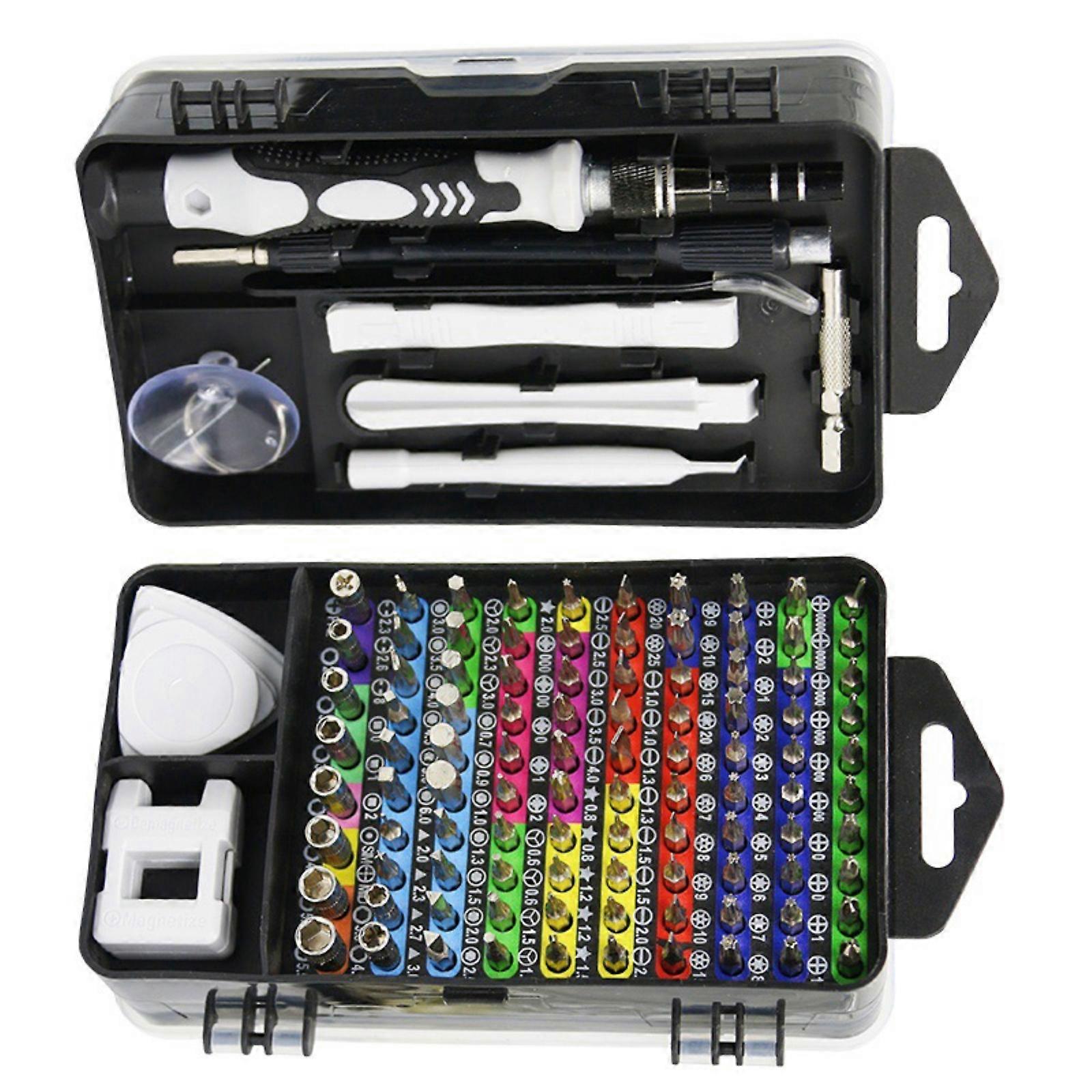 Magnetic Screwdriver Set Interchangeable Bit For Precise Devices Repair AntiCorrosion Steel Portable Organizers Case Multicolor