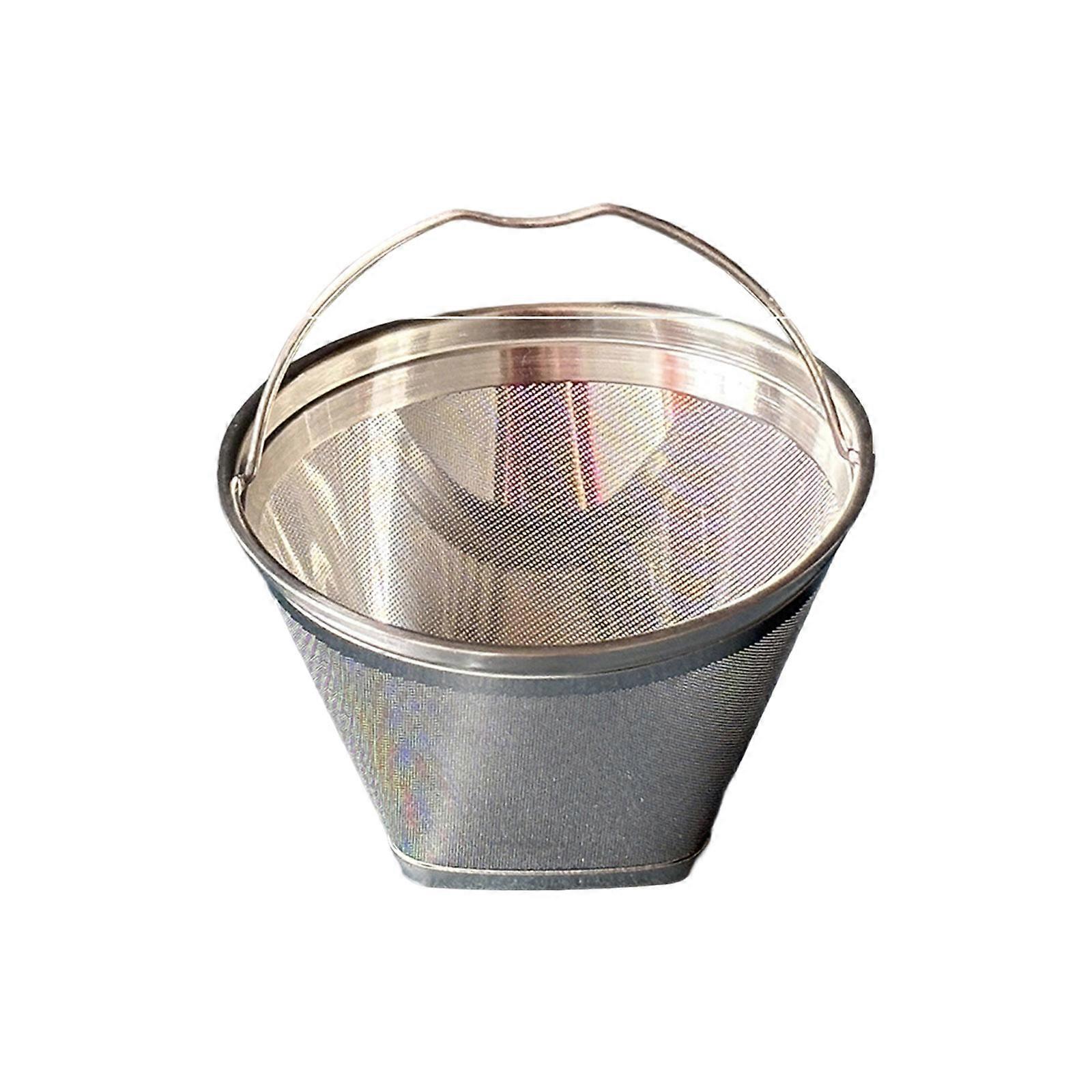 304 Stainless Steel Cone Coffee Filter Permanent Fine Mesh for Coffee Brewing Machine Practical Replacement Part  S