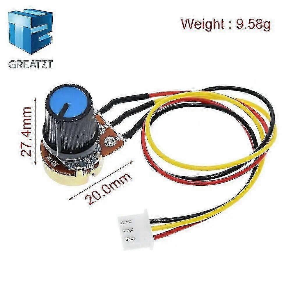WH148 potentiometer B10K B100K speed control knob control switch XH2.54 3P linear control handle