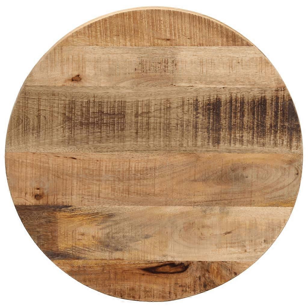 Table top Ø 50x2.5 cm Round Rough solid mango wood