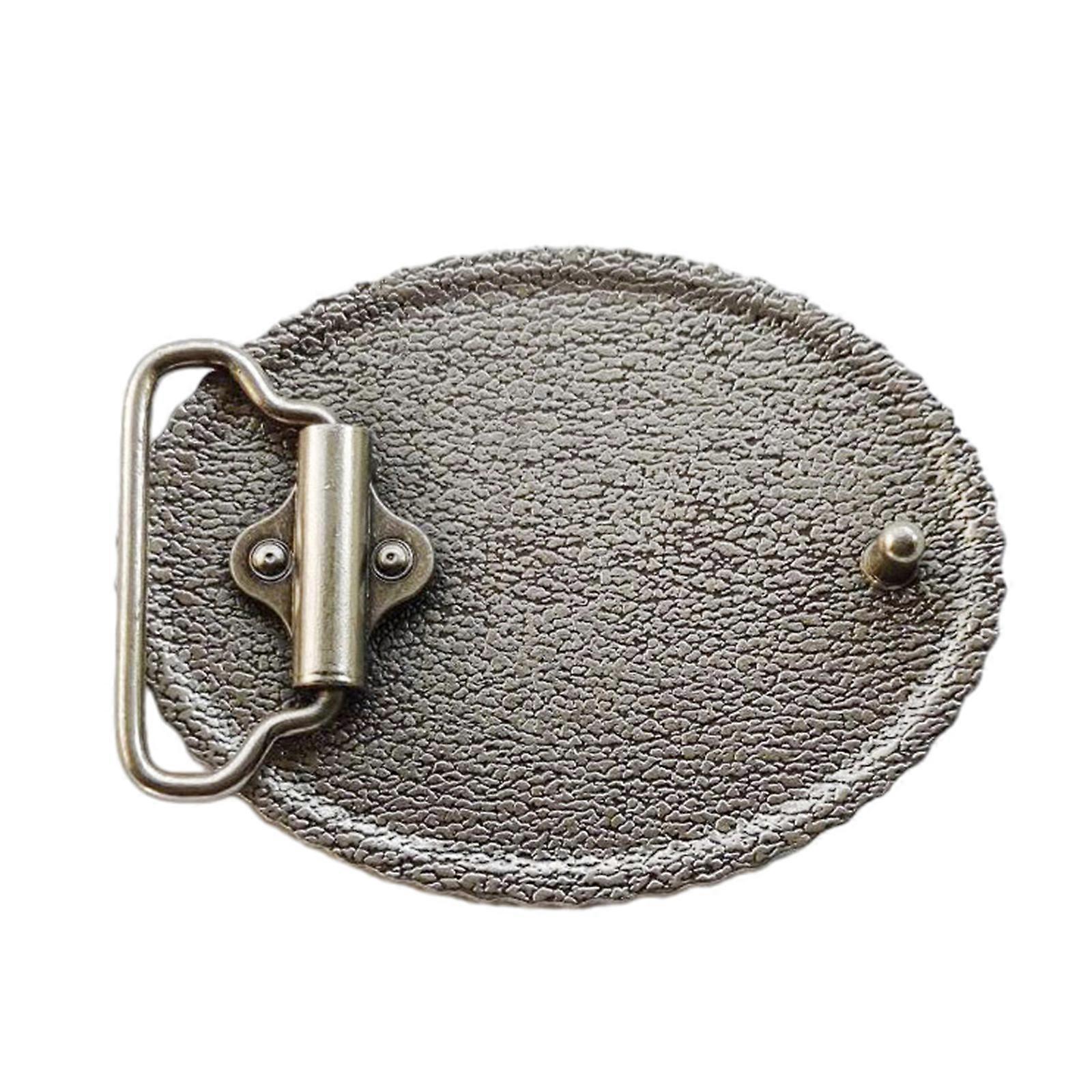 Vintage Carved Cross Pattern Belt Buckle Replacing Components Easy to Use Heavy Rock Style Belt Buckle for Adult Multicolor