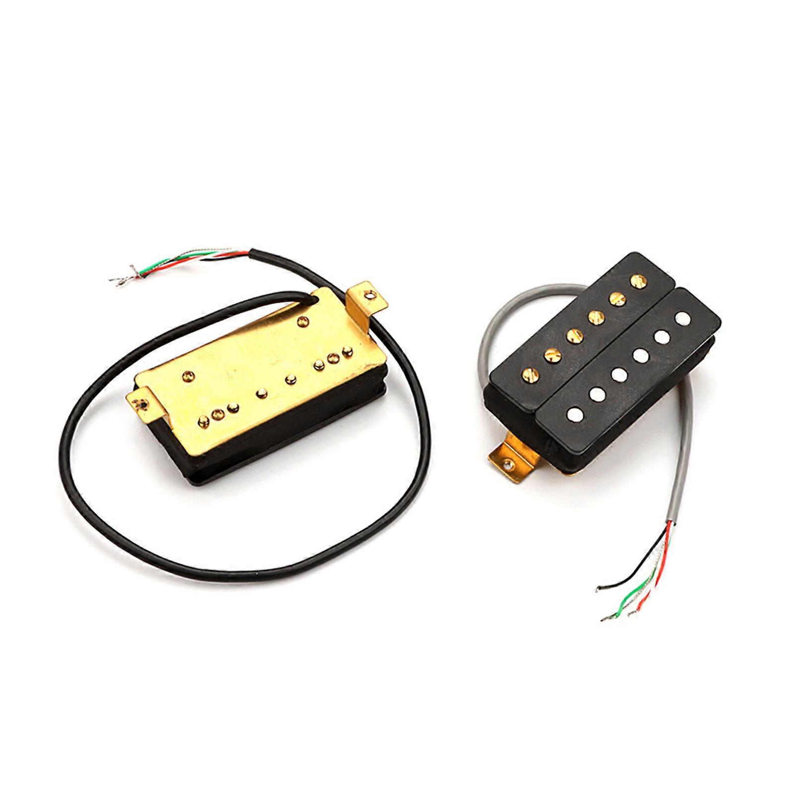 Guitar Double Coil Humbucker Pickup Replacements Electric Guitar Pickup for 6 Strings Guitar Part Easy to Install Multicolor