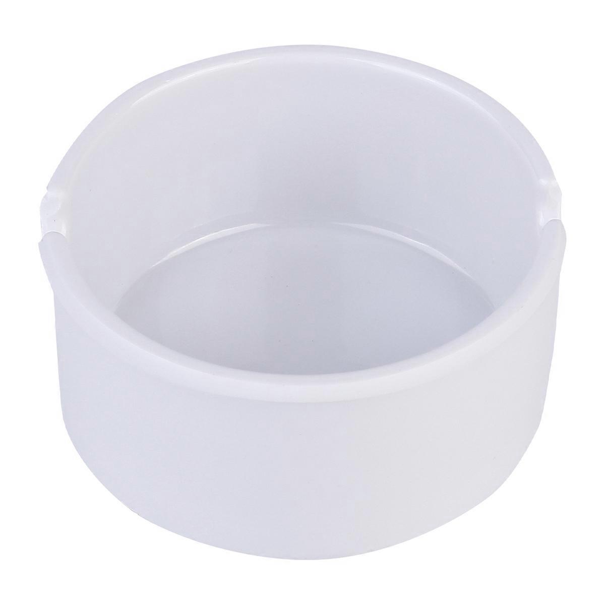 Round Shape Ashtray High Temperature Resistant Smoking Ashtray (White)