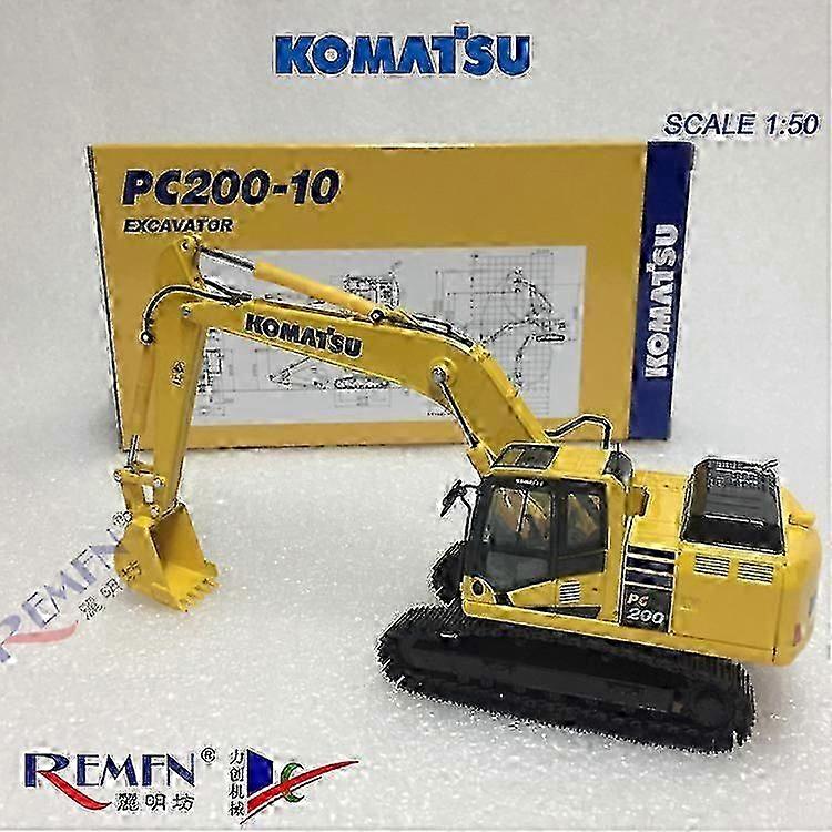Komatsu PC200-10 Excavator 1:50 Scale Alloy Engineering Model Authentic Replica