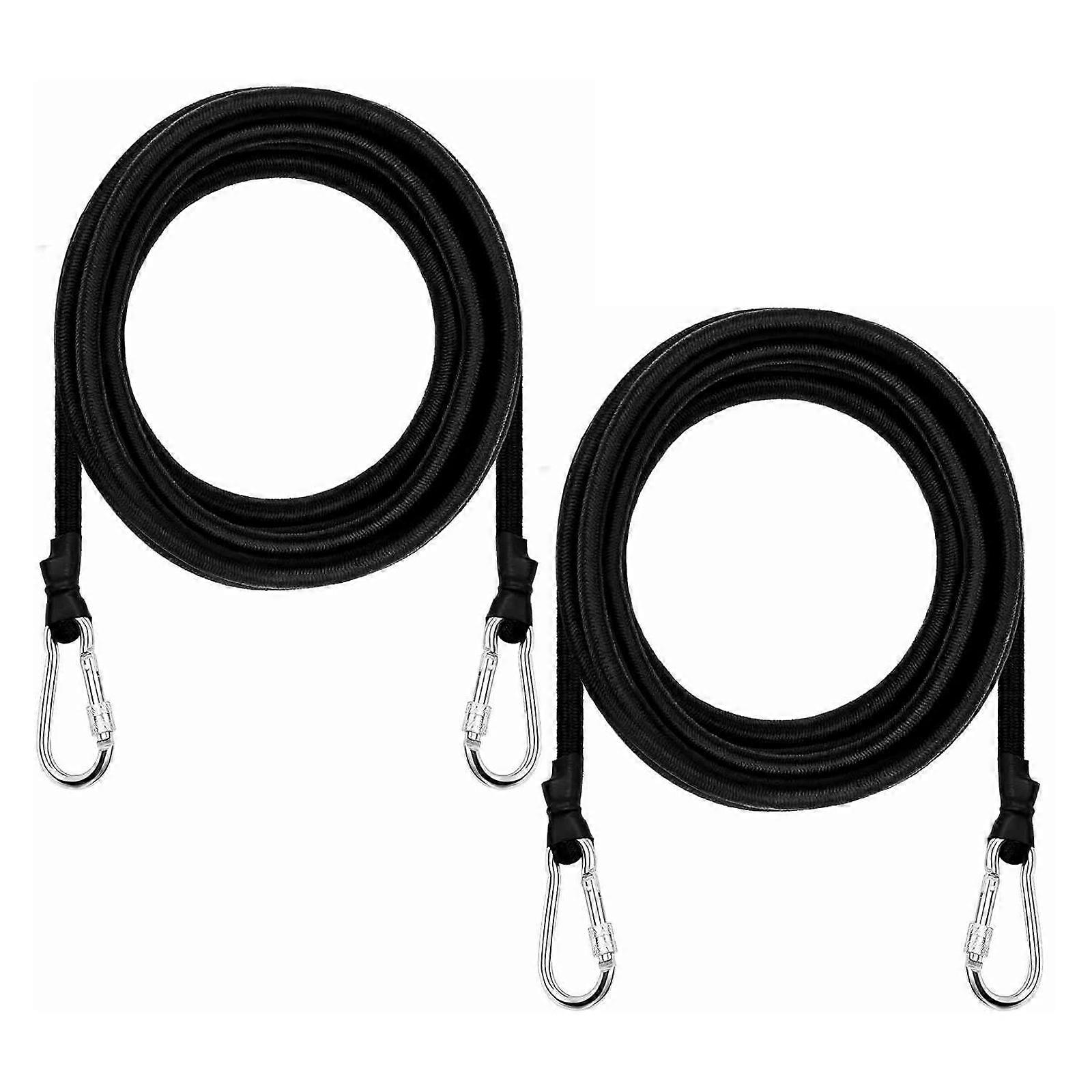 2pcs Floating Lake Pad Bungees Tie Down Cord Hight Strength Rope for Anchoring Water Mats Tents Campgear Multicolor