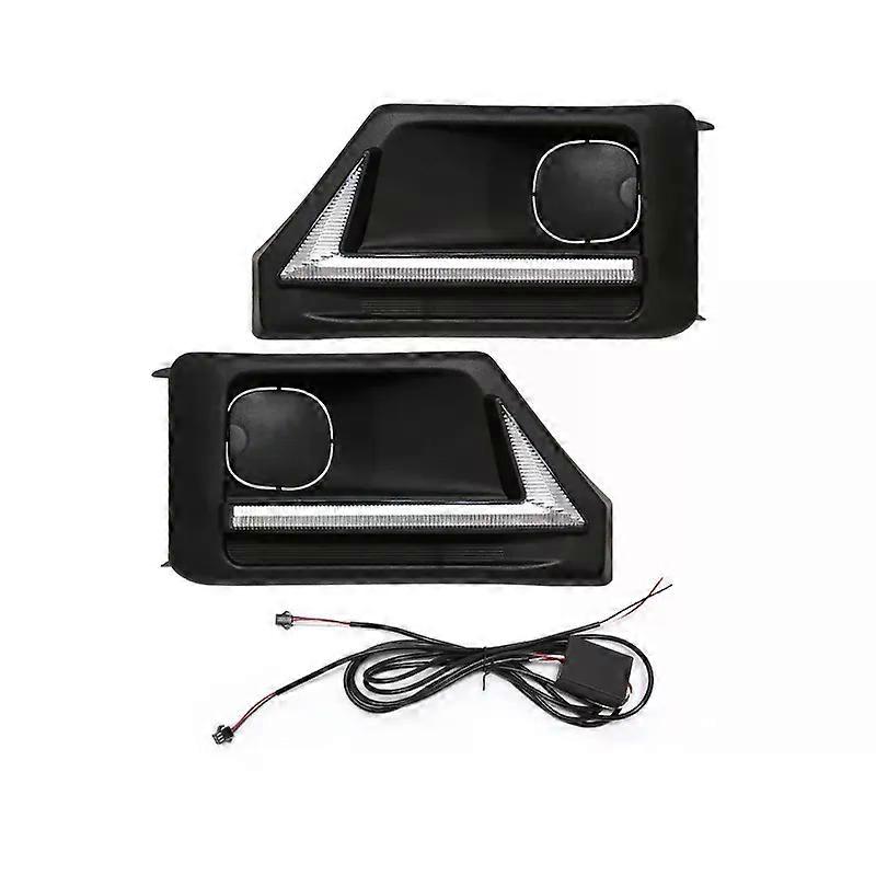 For Toyota RAV4 Adventure 2019 2020 2022 Front Bumper Led DRL Daytime Running Light Turn Signal White Yellow Fog Lamp Waterproof