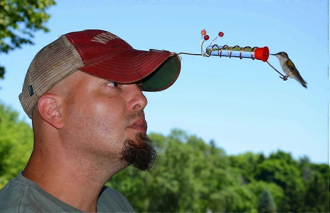 YiFudd Hat Hummingbird Feeder,Hat Hummingbird Feeder Garden Decoration