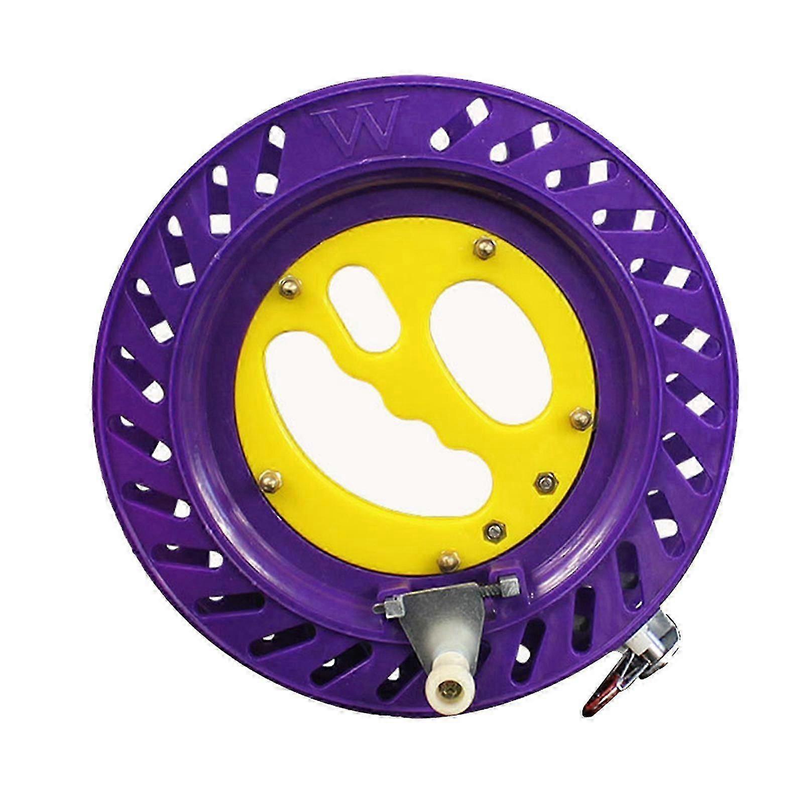 Poignée de moulinet de pêche, violet jaune