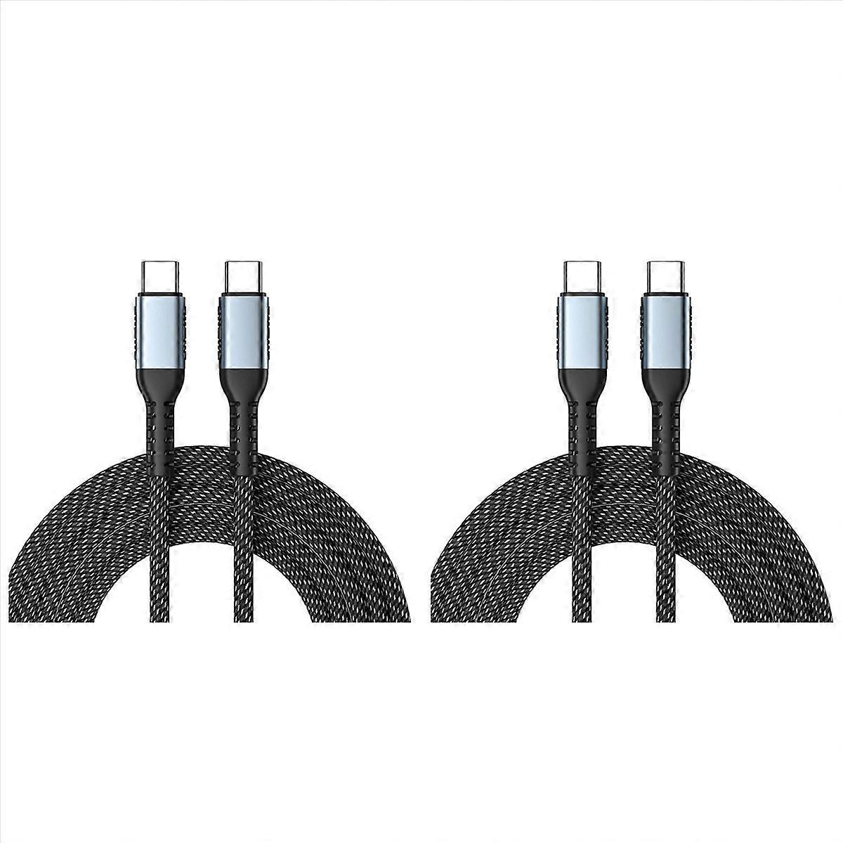 2X PD 240W Charging Cable Double-Ended Type C to USB Type C 240WPD Data Cord 2M