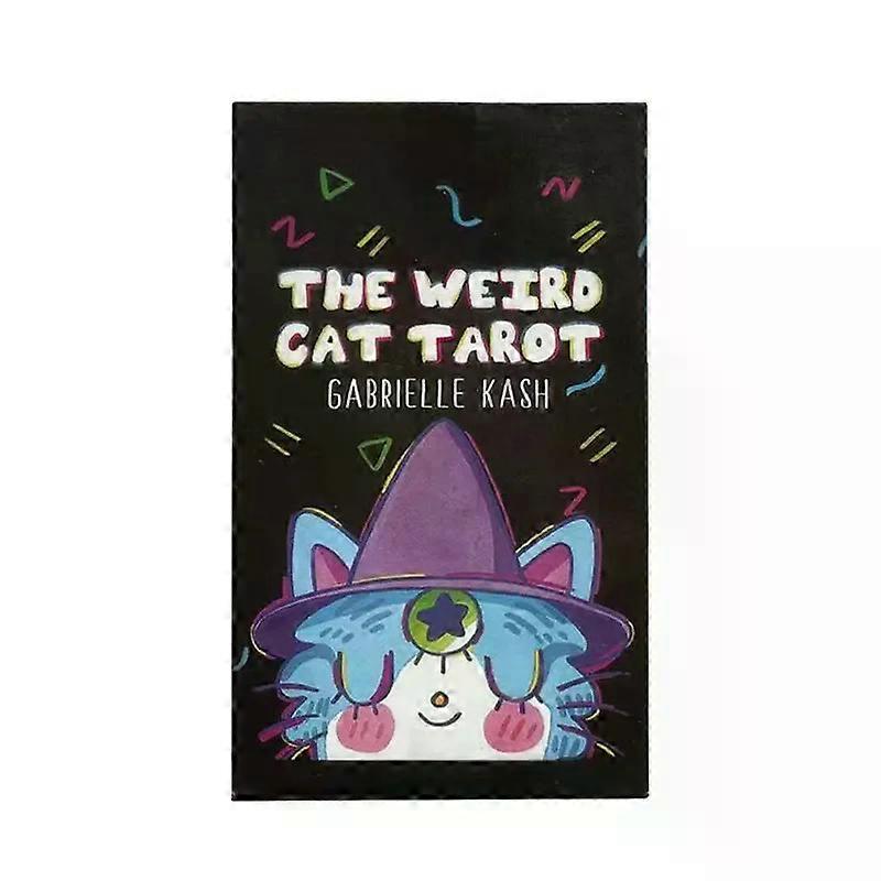 The Weird Cat Tarot English Card Game  Divination Game Gift Board Table Game Oracles and Divination Party Easy Tarot Board game