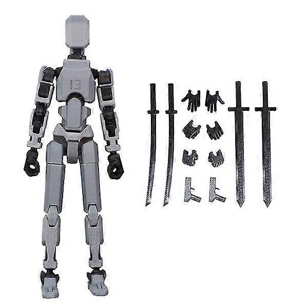 T13 Action Figure Titan 13 Action Figure Robot Action Figure 3D Printed Action a Full Body Robot