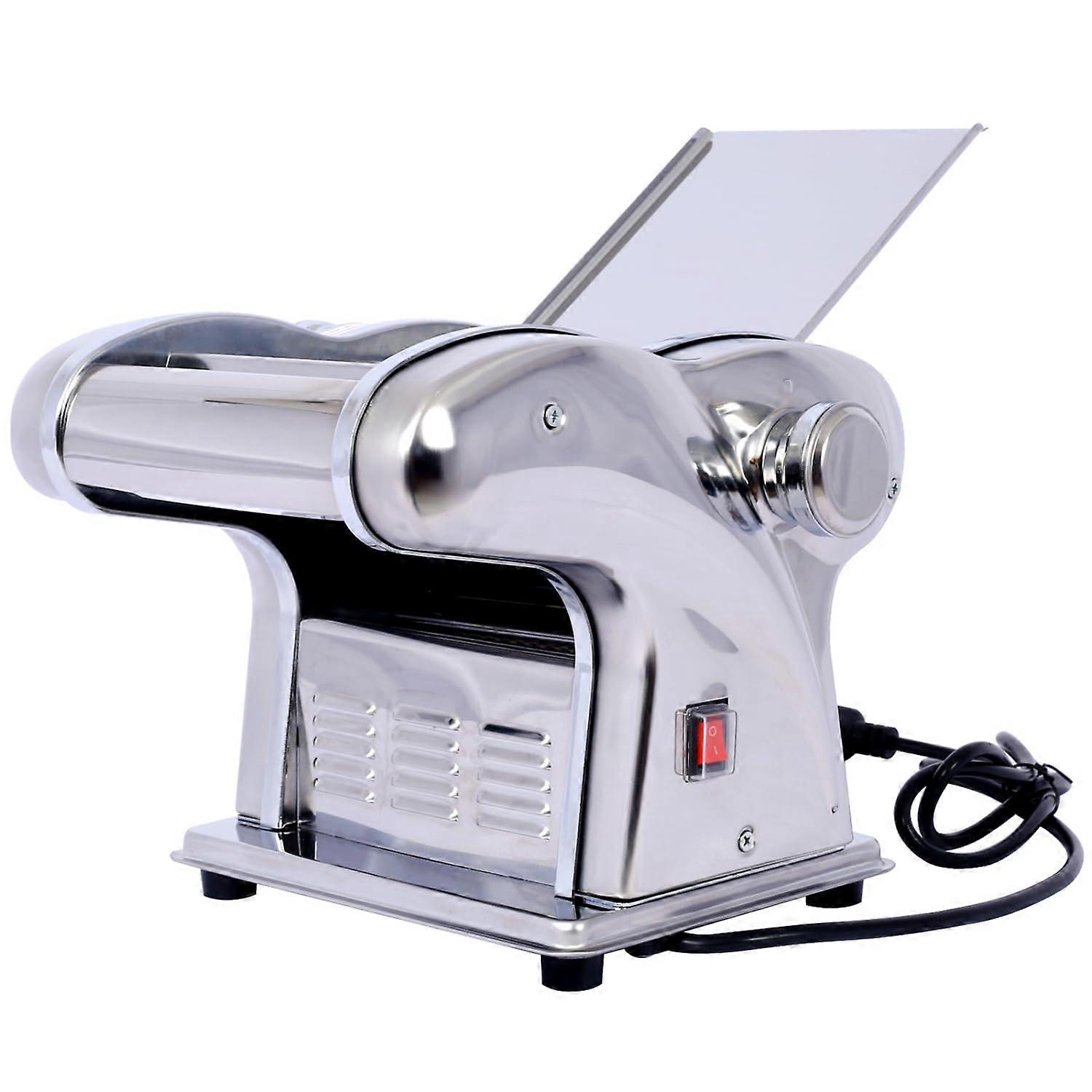 Stainless Steel Pasta Maker with Adjustable Thickness Control and Three Blade Options for Homemade Noodles