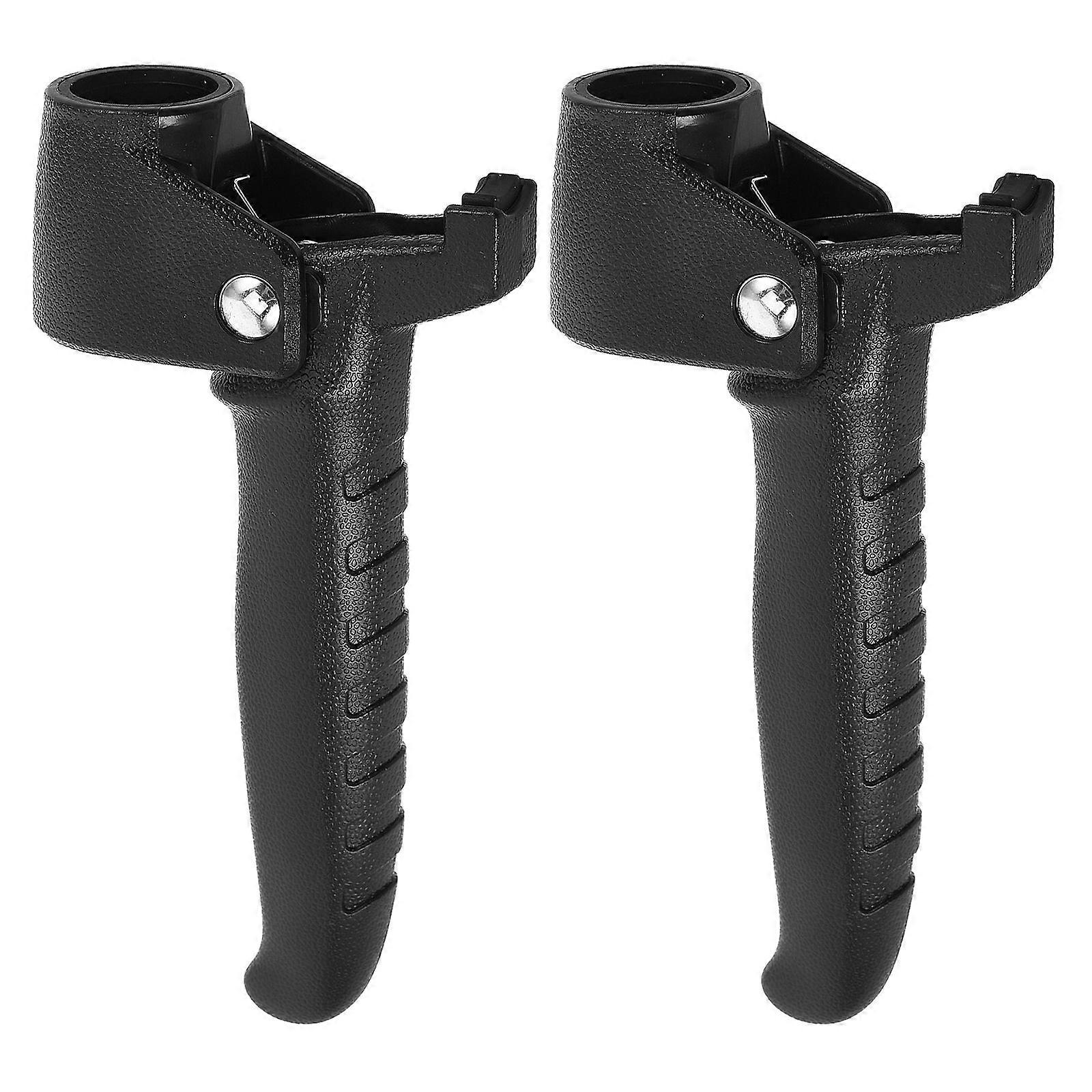 Walking Stick Holder Cane Handle Replacement for Standing Support 2Pcs Black