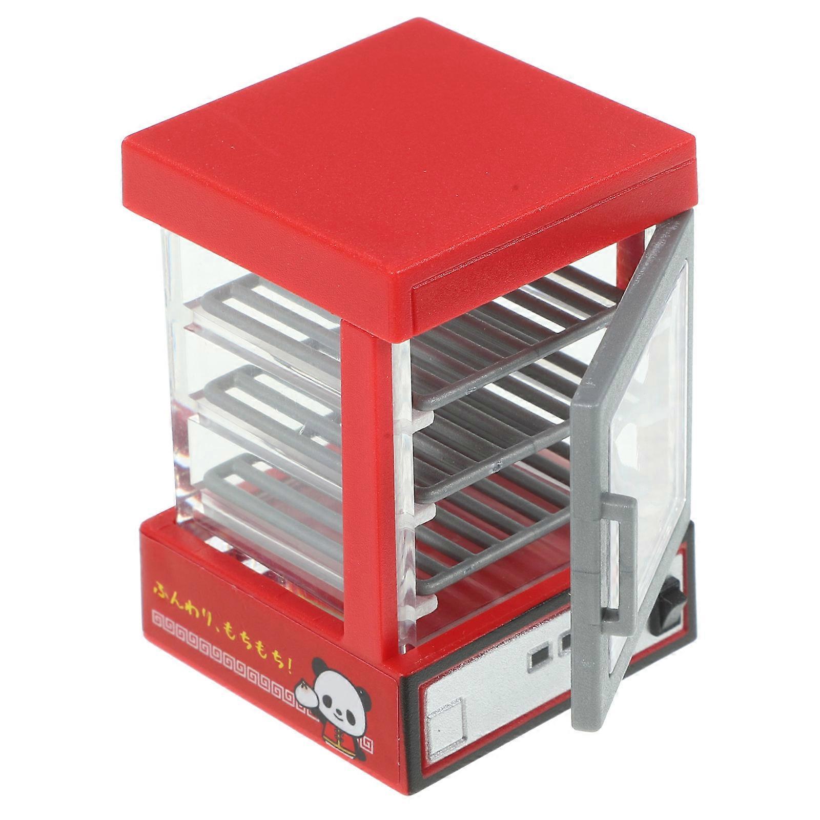 Miniature Bakery Case for Decoration 3Pcs Plastic Mini Insulated Cabinet