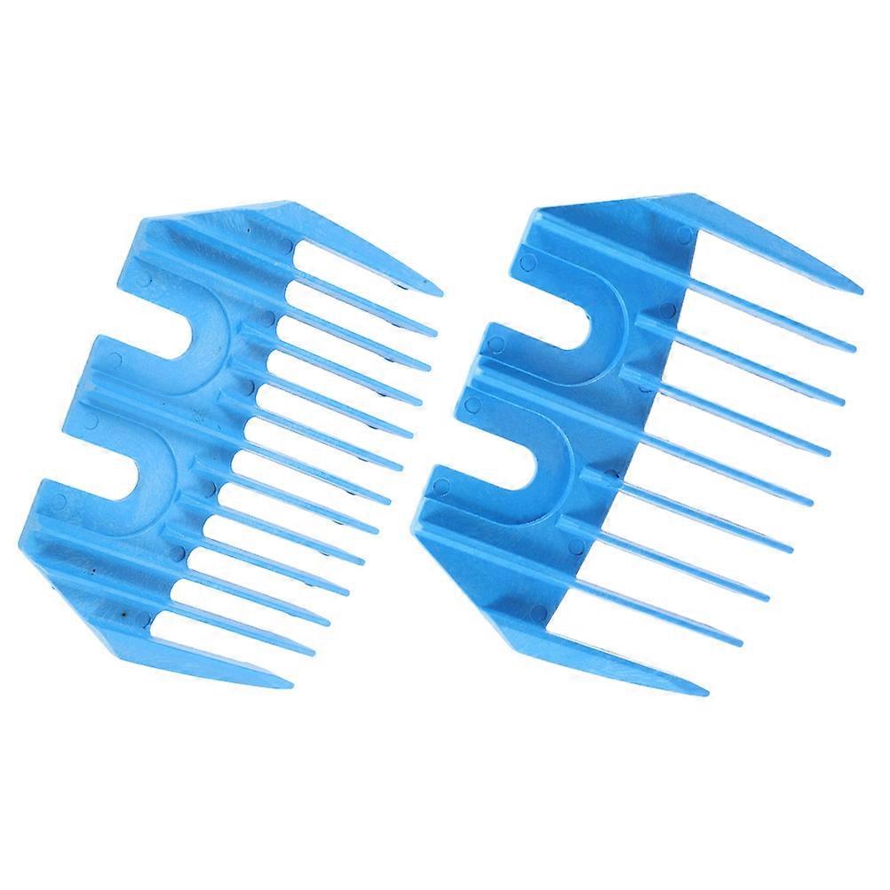 Blue Electric Shears Guide Comb for Precise Hair Cutting Replacement 2Pcs