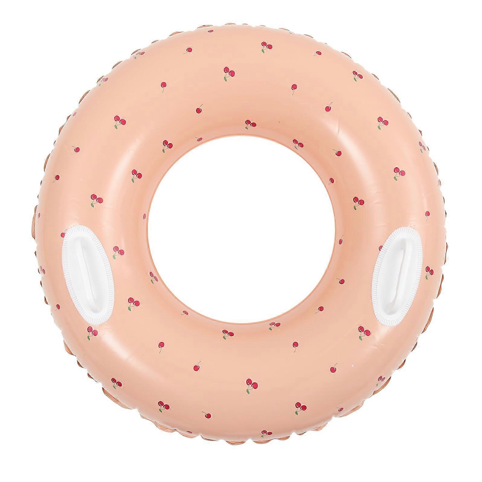 Inflatable Swim Ring Pool Float for Adults with Handles Durable PVC Tube for Summer Beach Fun